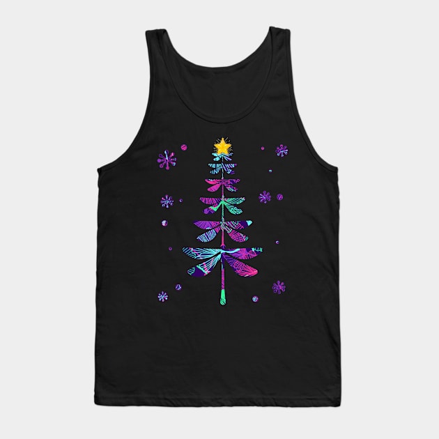 dragonfly christmas tree Tank Top by Ghani Store